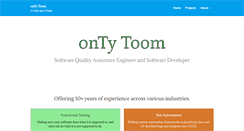 Desktop Screenshot of ontytoom.com